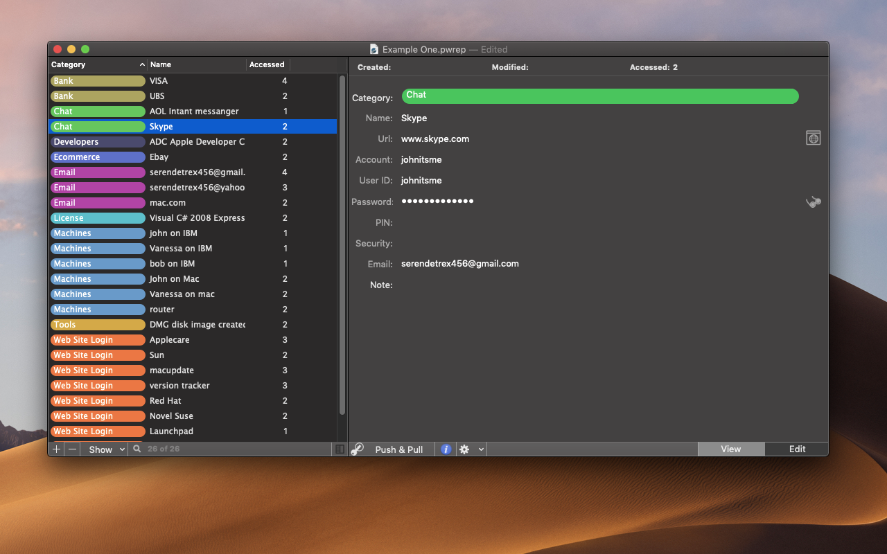 Password Repository 4.3.1 Mac 破解版 坚固的原生密码管理器