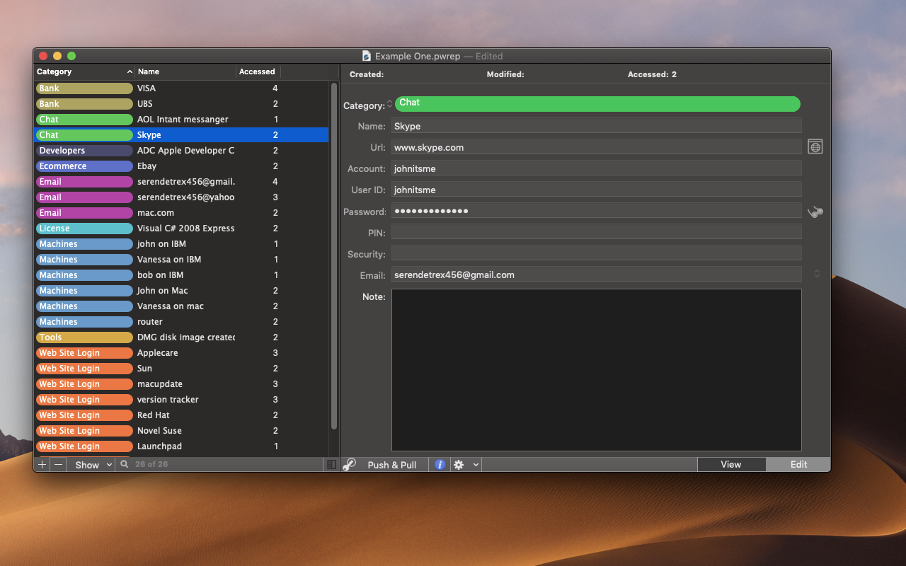 Password Repository 4.3.1 Mac 破解版 坚固的原生密码管理器
