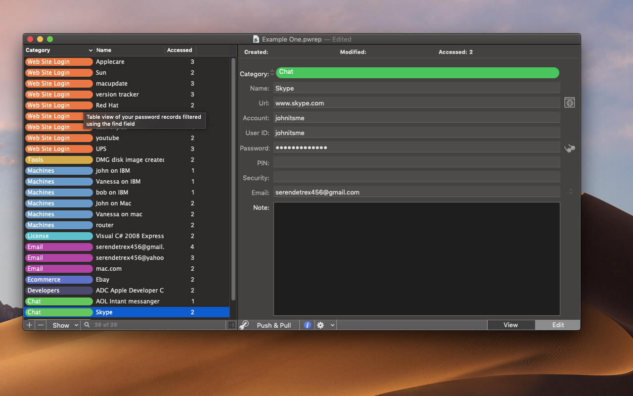 Password Repository 4.3.1 Mac 破解版 坚固的原生密码管理器