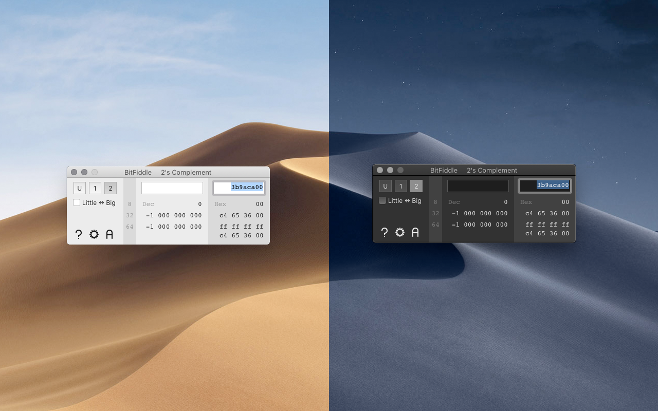 Bit Fiddle Mac 破解版 字符进制转换工具