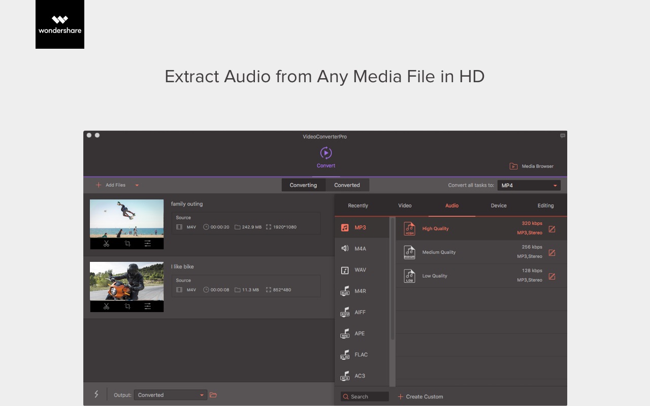 Wondershare Video Converter Pro Mac 破解版 强大的万能视频格式转换工具