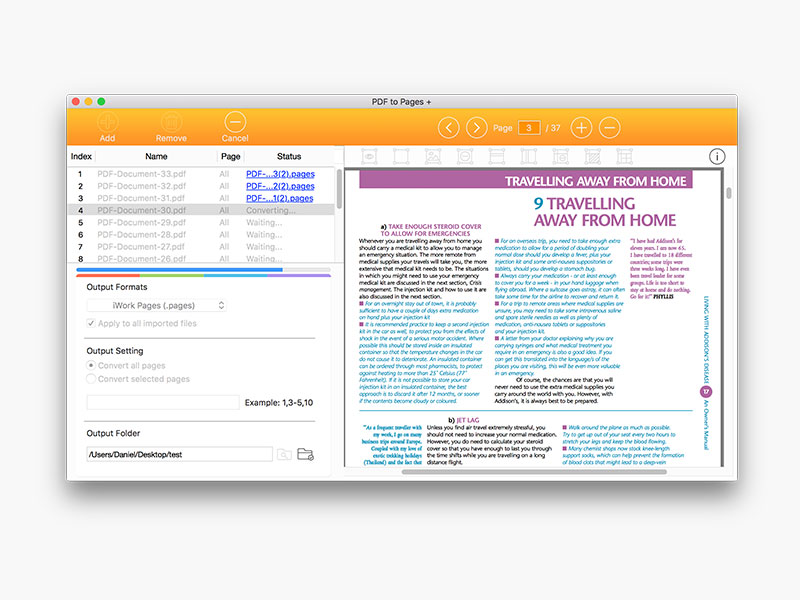 PDF to Pages Converter Mac 破解版 PDF转Pages文件工具