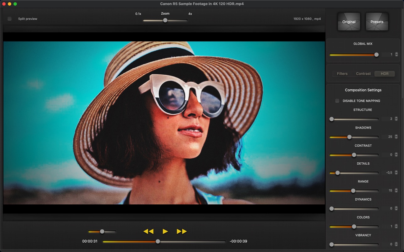 Cinematic Video Effects 1.4 Mac 破解版 极简好用的视频编辑工具