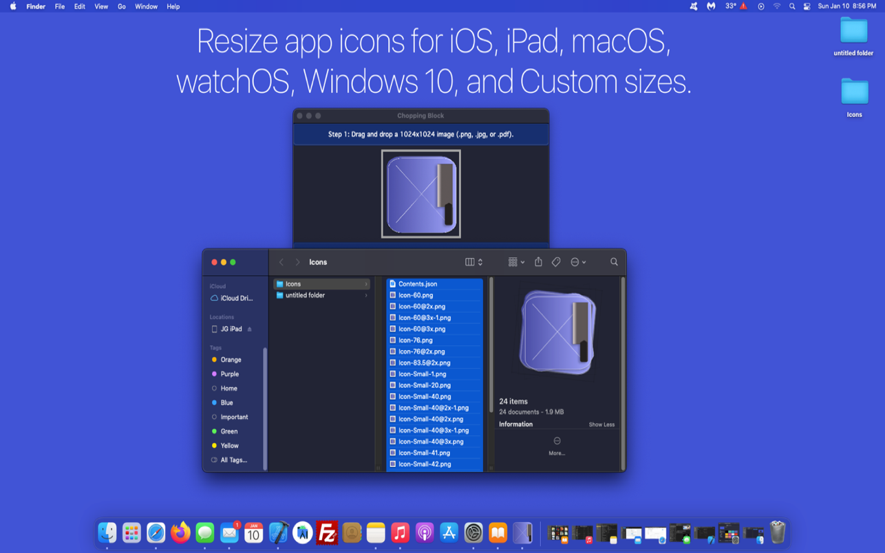 Chopping Block 1.3 Mac 破解版 图标大小调整工具