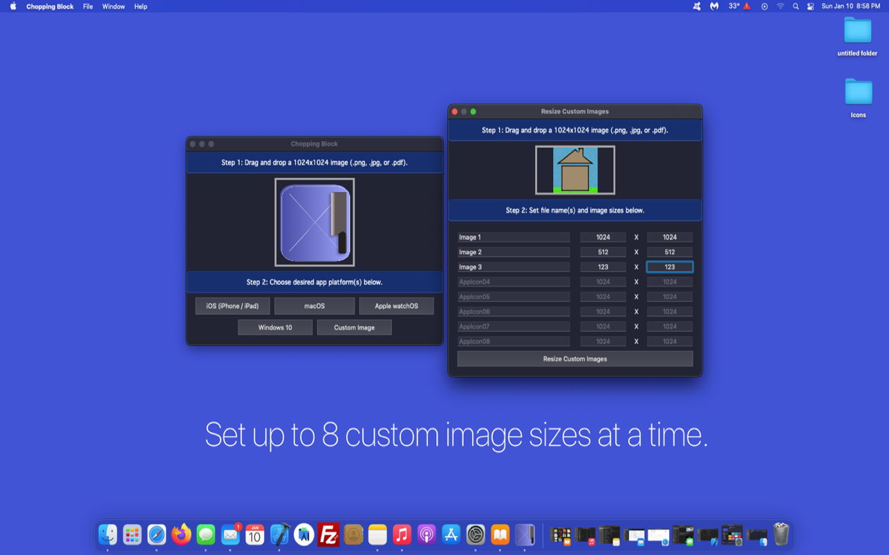 Chopping Block 1.3 Mac 破解版 图标大小调整工具