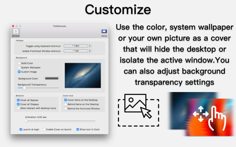 DeskCover Pro for Mac 1.8 破解版 - 桌面图标快速隐藏工具