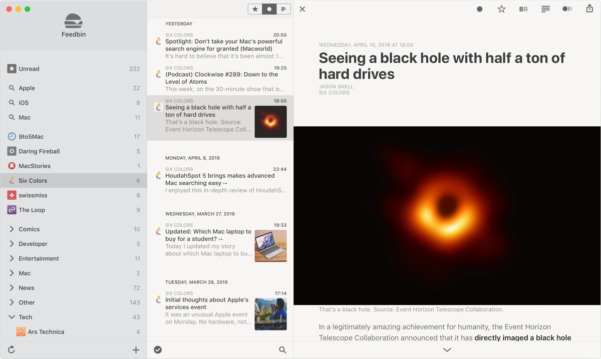 Reeder 5.2.2 Mac 破解版 最优秀的RSS阅读器