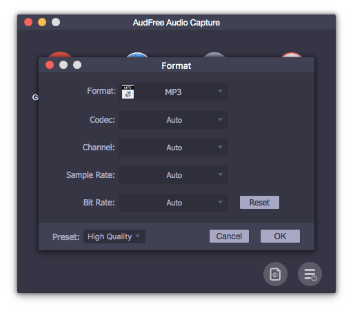 AudFree Audio Capture 2.7.0 Mac 破解版 最佳音频录音机