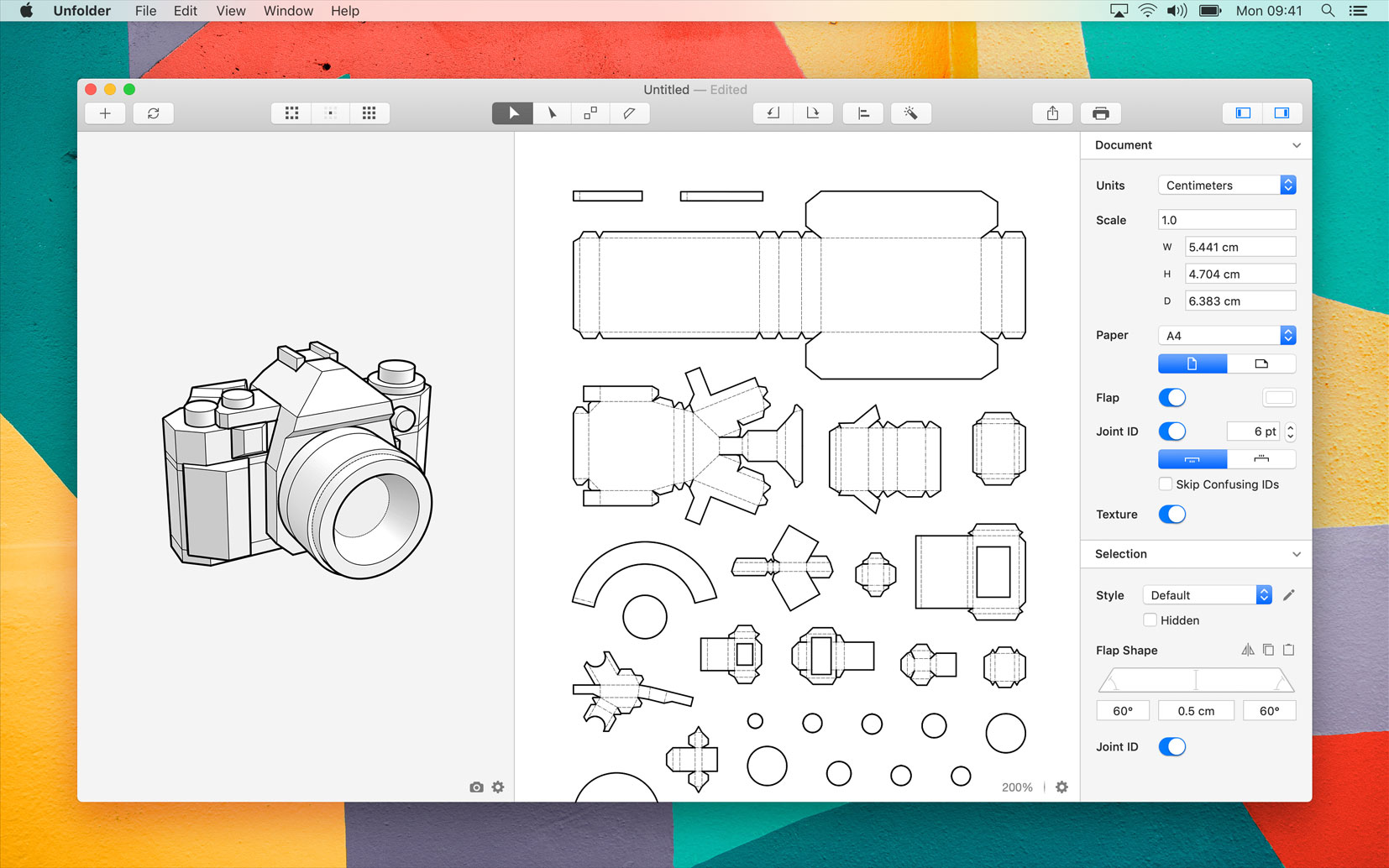 Unfolder 1.10.6 Mac 破解版 3D模型展开工具