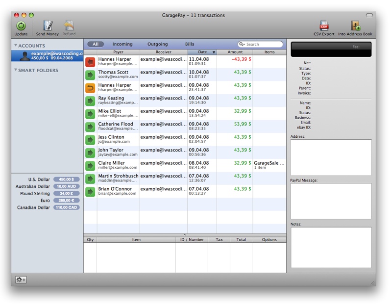 GaragePay 1.8.2 Mac 破解版 - 支持PayPal的电子钱包
