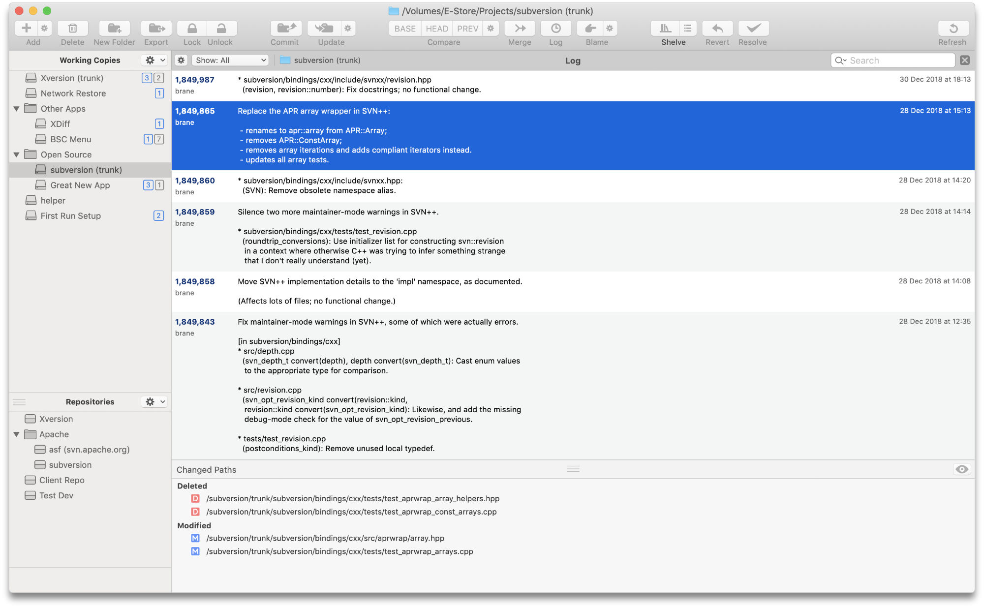 Xversion 1.3.8 Mac 破解版 优秀的SVN客户端