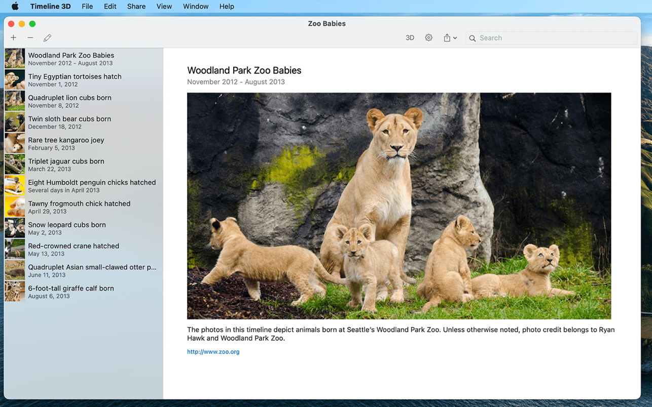 Timeline 3D 5.3.2 Mac 破解版 时间轴记事本软件