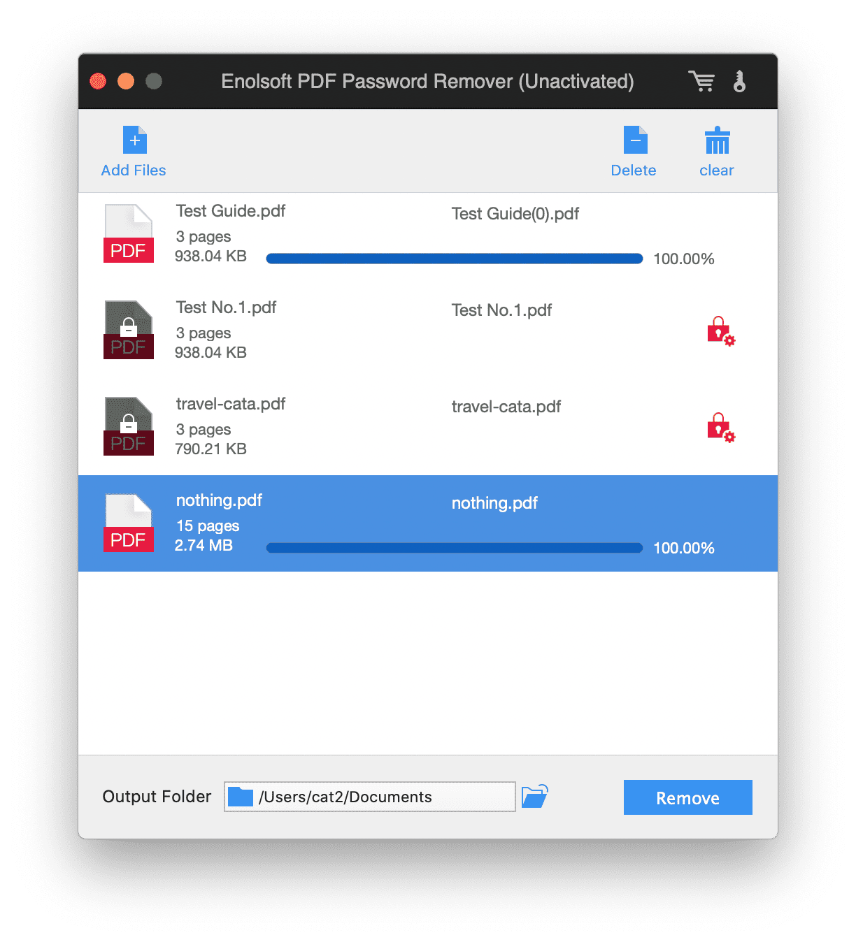 Enolsoft PDF Password Remover 3.8.0 Mac 破解版 PDF密码删除工具