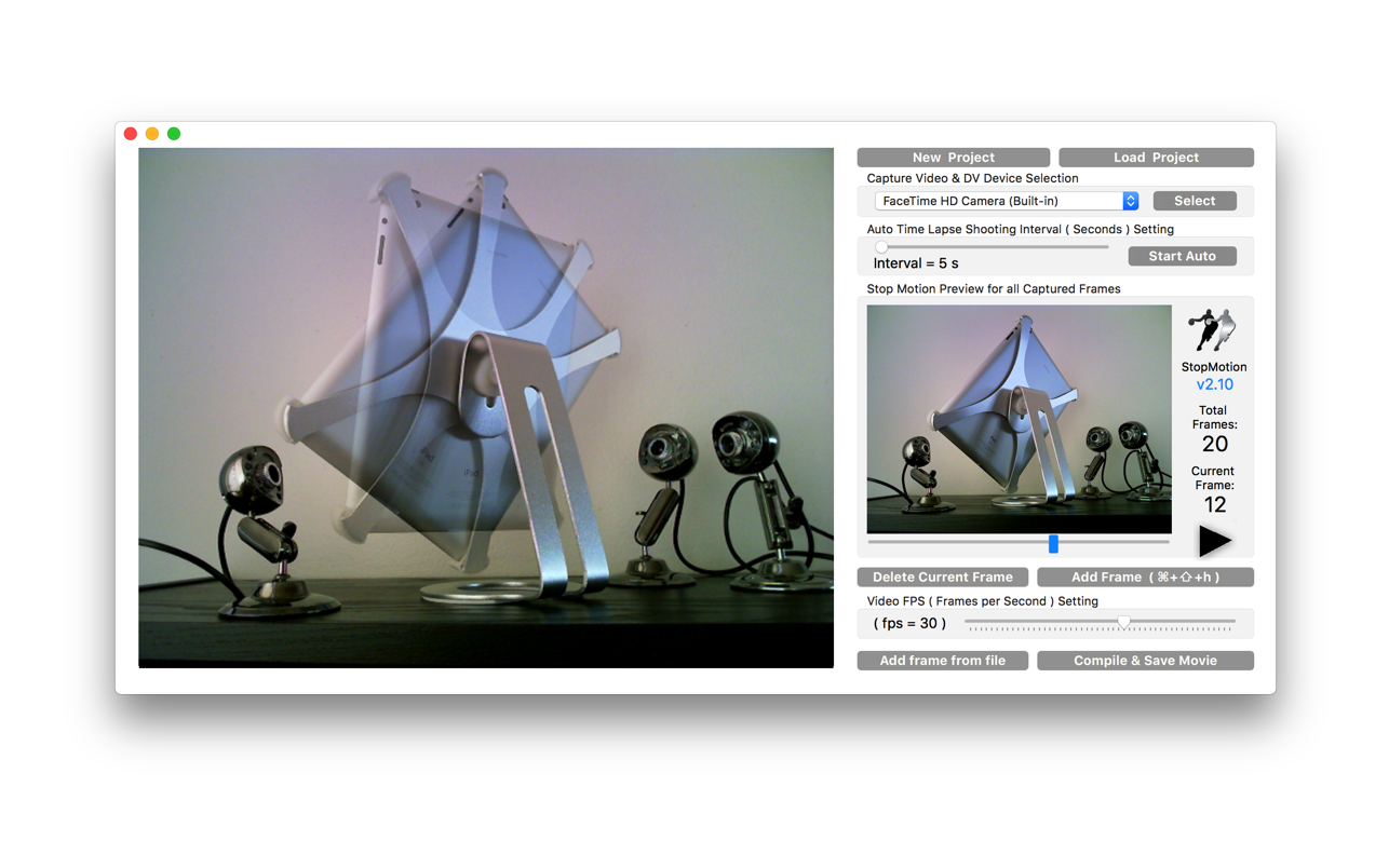 StopMotion 2.20 Mac 破解版 定格动画制作软件