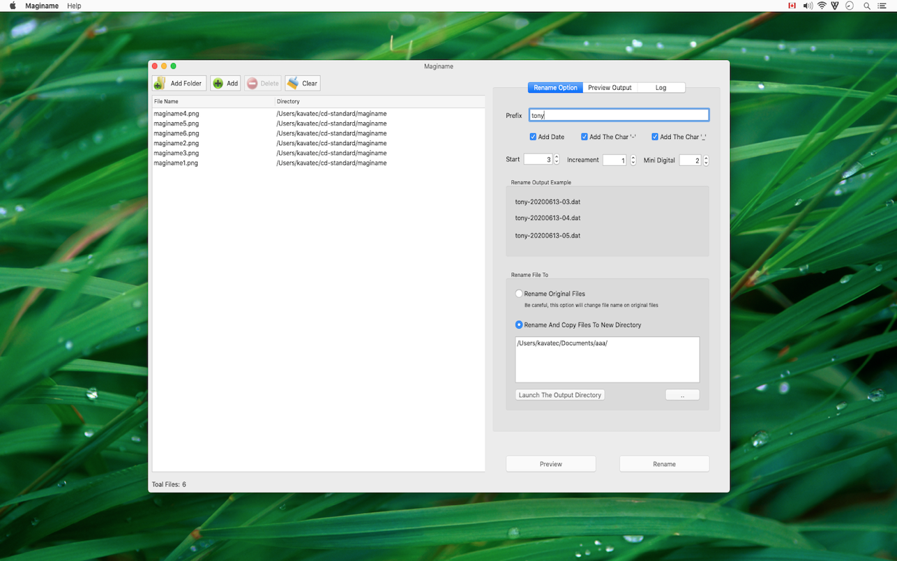 Maginame 1.0 Mac 破解版 数码文件重命名工具