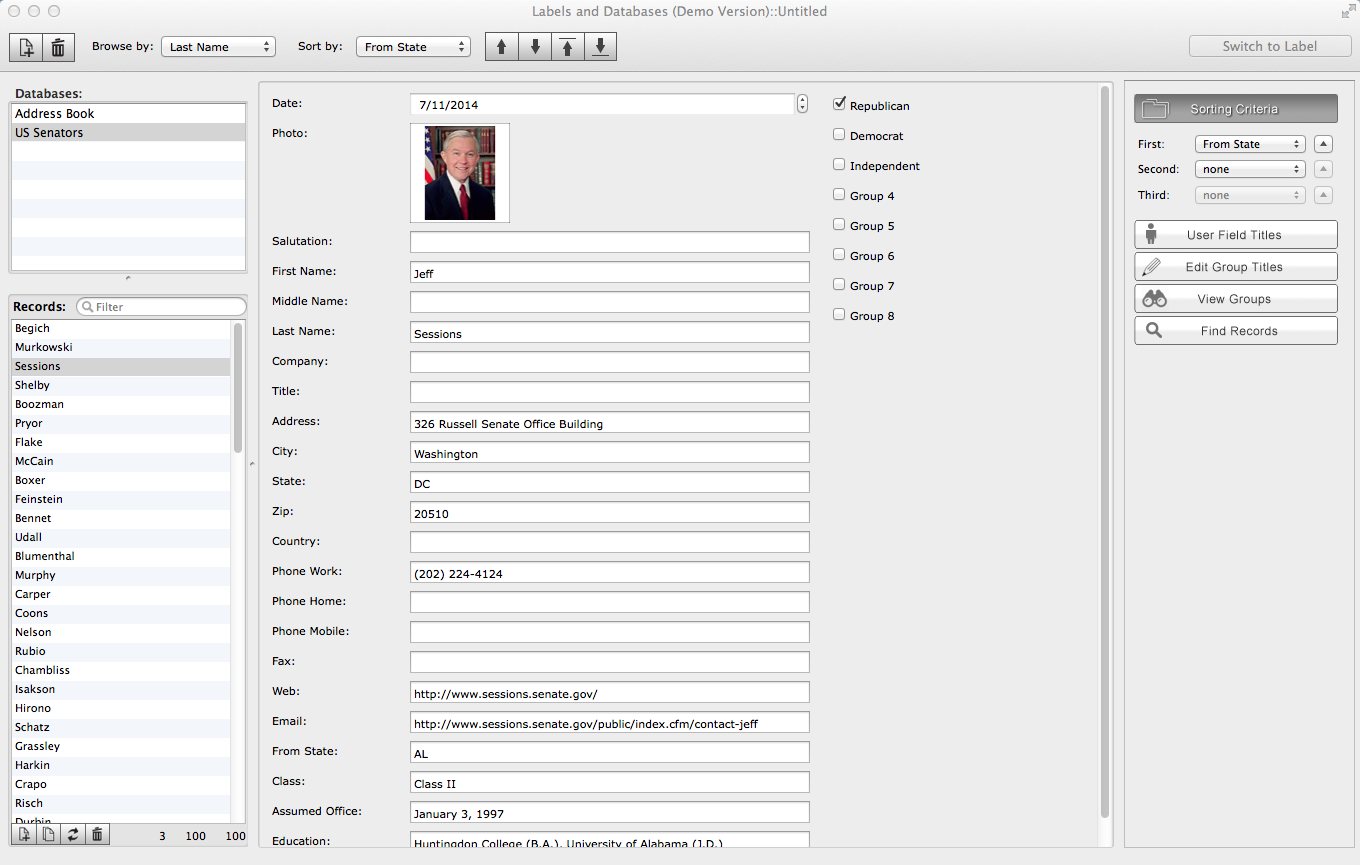 Labels and Databases 1.7.8 Mac 破解版 标签和数据库设计软件