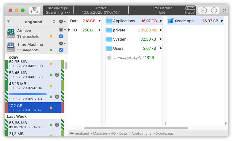 BackupLoupe 3.5.3 Mac 破解版 专业的数据恢复和备份软件