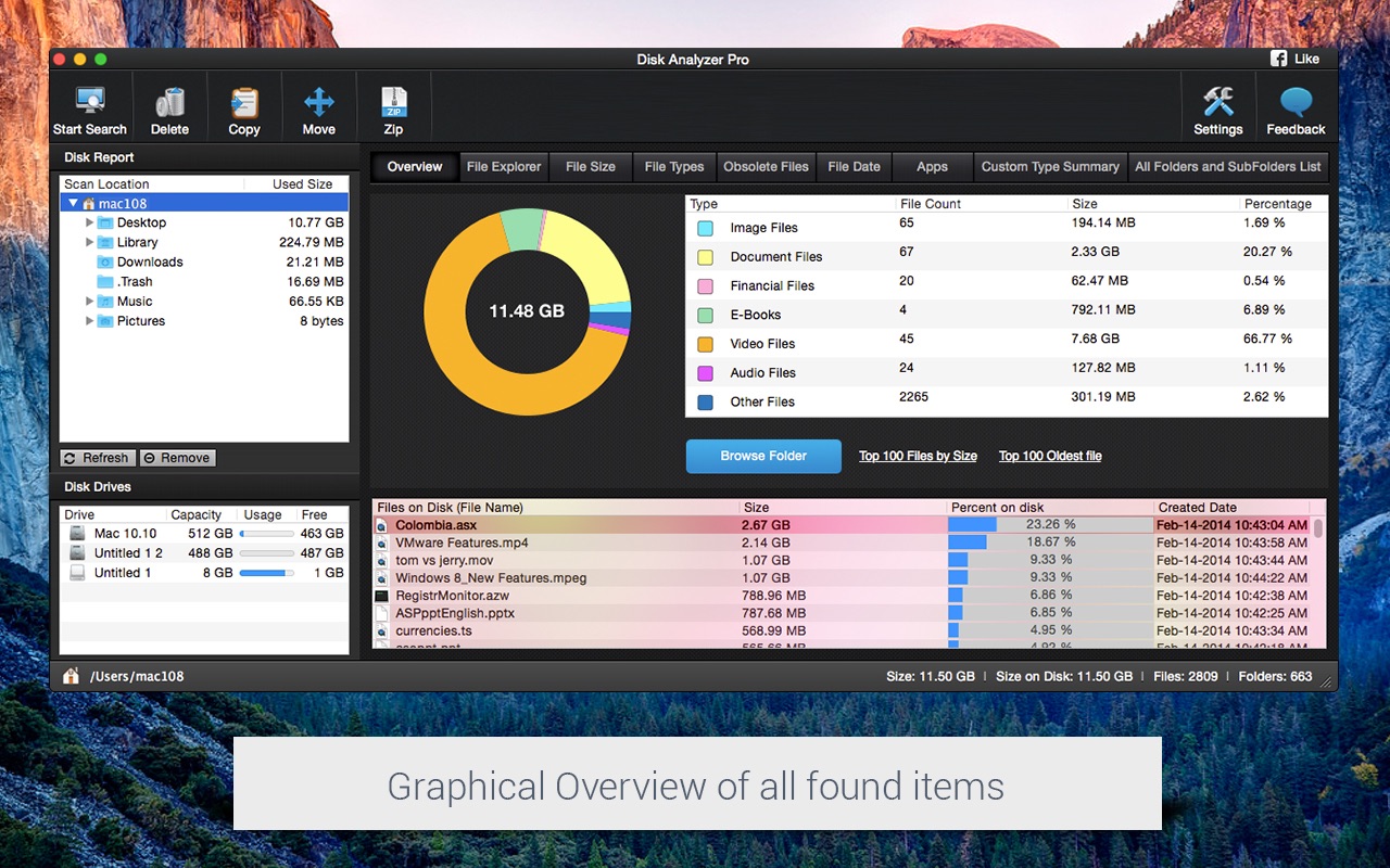 Disk Analyzer Pro 4.2 Mac 破解版 磁盘分析工具