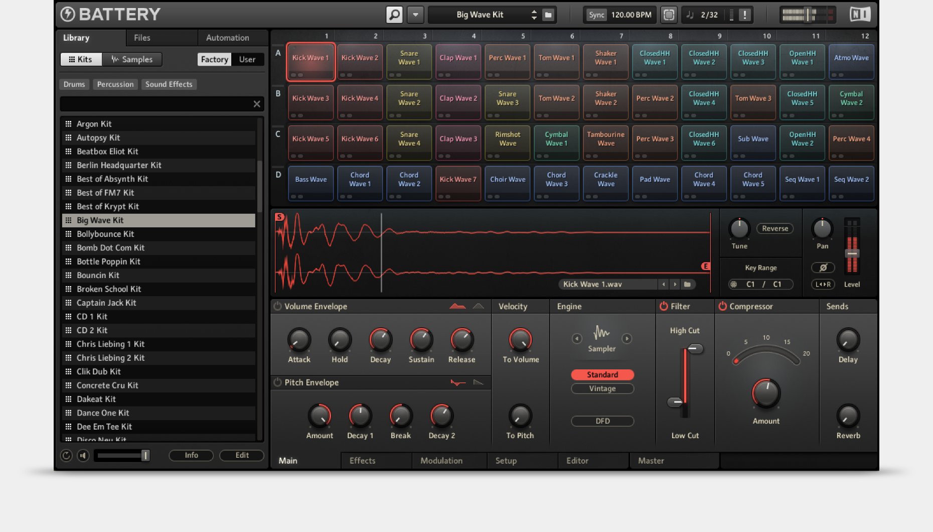 Native Instruments Battery 4.2.0 Mac 破解版 尖端鼓采样器