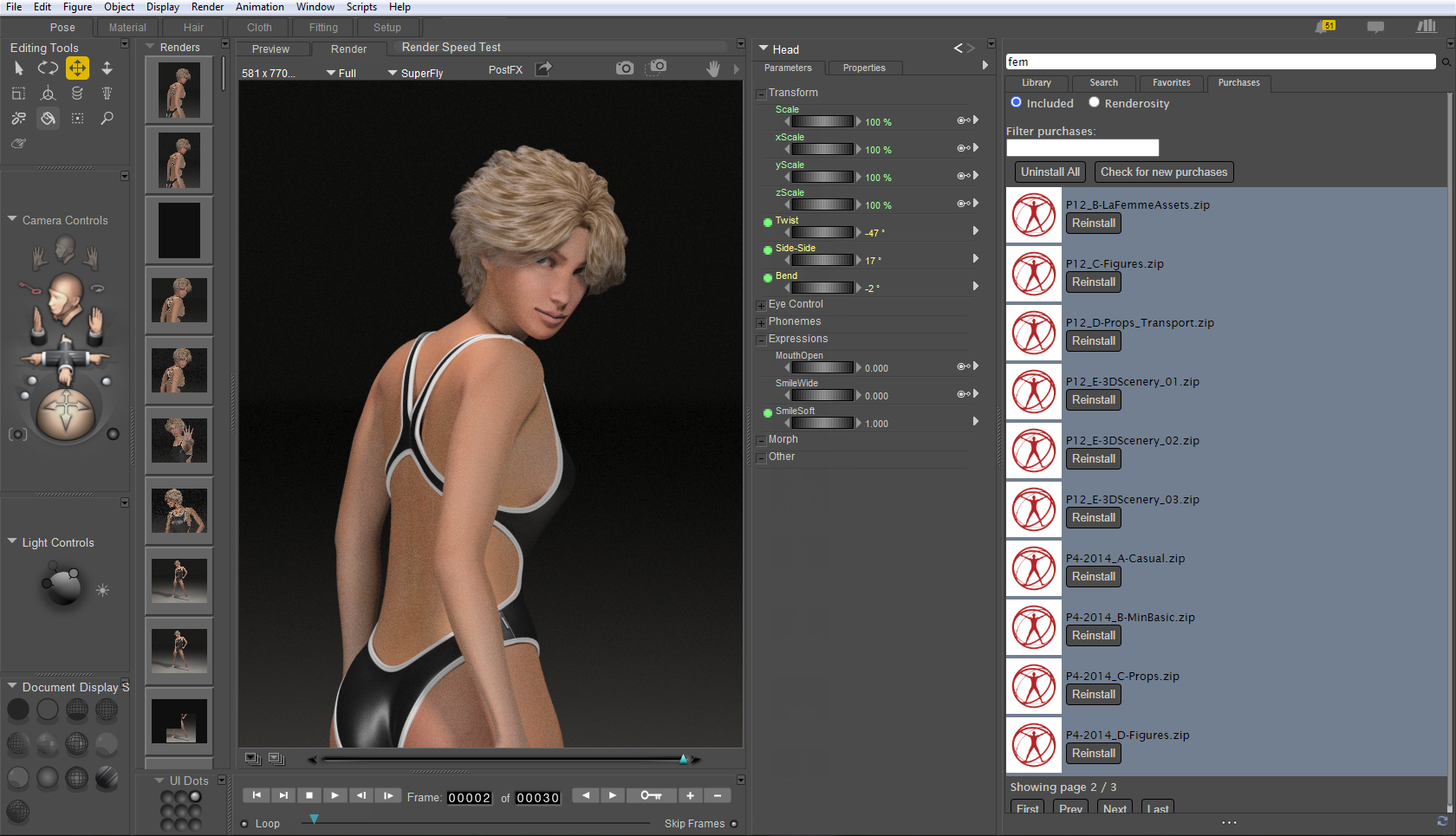 Bondware Poser Pro 12.0.619 Mac 破解版 三维人体动画制作软件