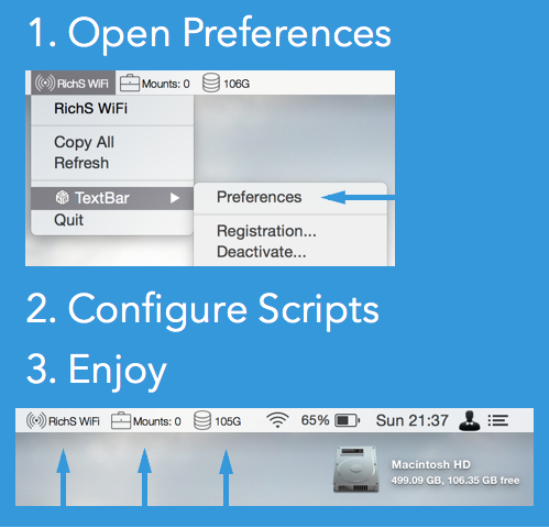 TextBar 3.5.6 Mac破解版 任何文本添加到菜单栏