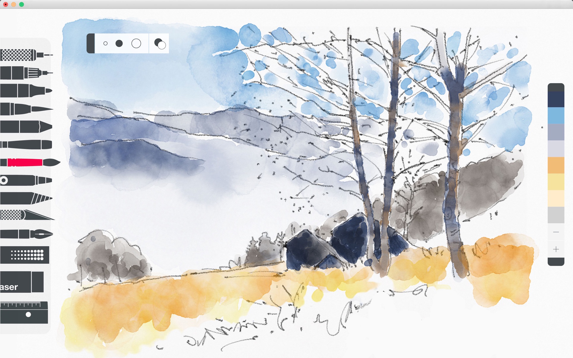 Tayasui Sketches Pro 6.3 中文破解版 精彩出众的绘图工具