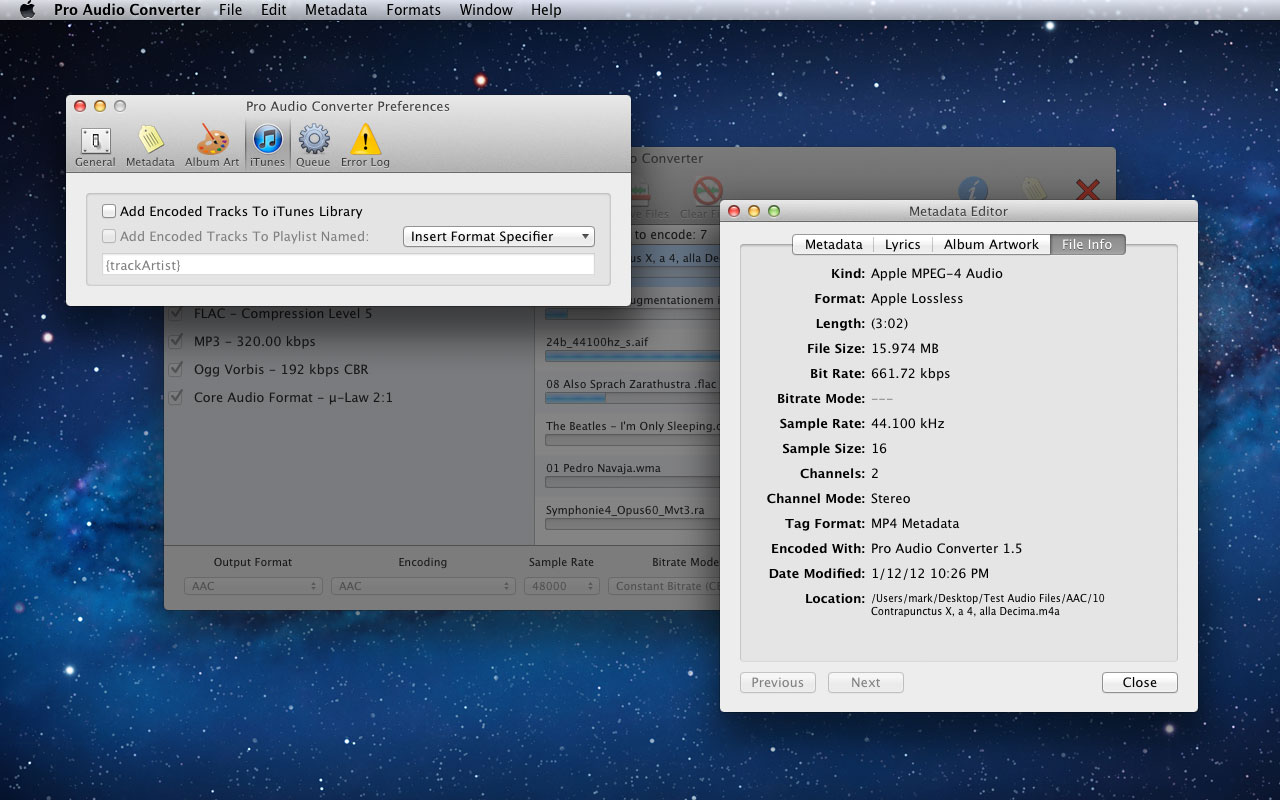 Pro Audio Converter 1.9.1 Mac 破解版 Mac音频转换器