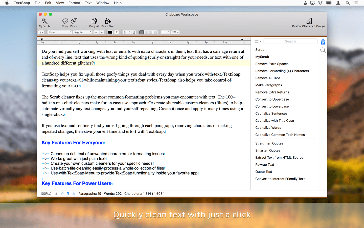 TextSoap for Mac 8.6.3 破解版 - Mac上强大的文字格式处理工具
