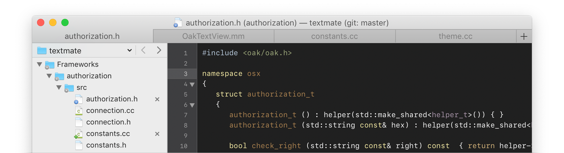 TextMate 2.0.23 Mac 破解版 多用途的纯文本编辑器