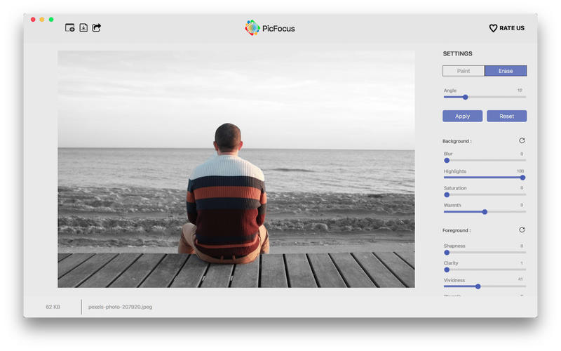 PicFocus for Mac 3.0 破解版 - 图像模糊效果制作工具