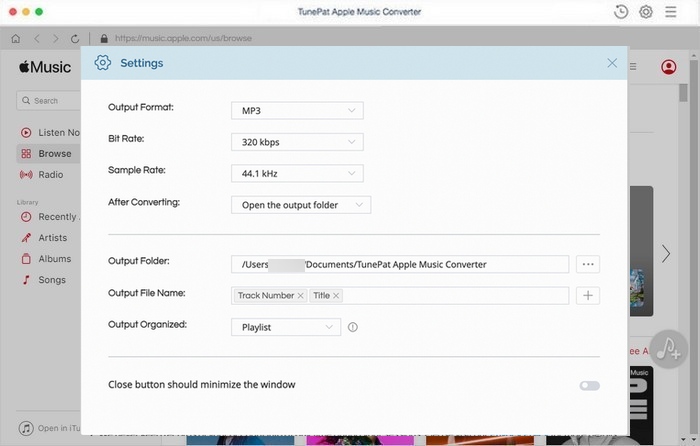 TunePat Apple Music Converter 1.3.0 Mac 中文破解版 苹果音乐下载转换器