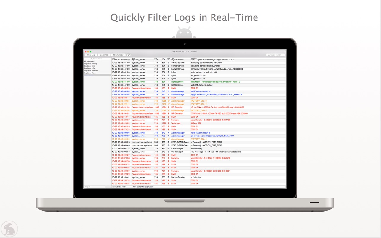 LogRabbit 1.8.0 Mac 破解版 logcat 查看器