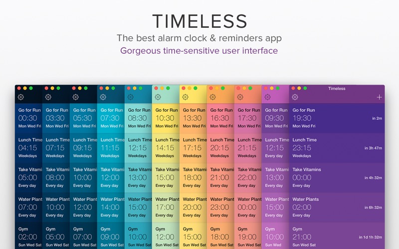 Timeless 1.93 Mac 破解版 - 好用漂亮的闹钟和提醒工具