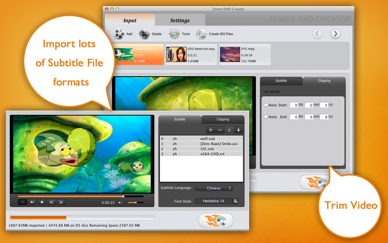 视频刻录 Smart DVD Creator 1.4.0 Mac 破解版 DVD文件刻录工具
