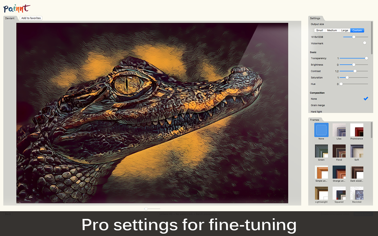 Painnt Art & Cartoon Filters 1.42 Mac 破解版 艺术卡通滤镜编辑器