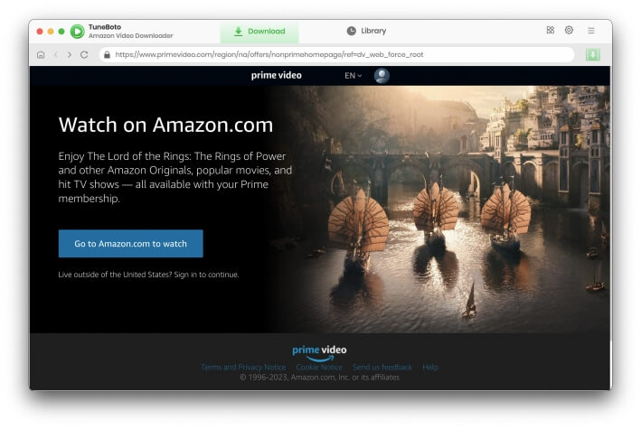 Tuneboto Amazon Video Downloader 1.2.1 Mac 破解版 Amazon视频下载工具
