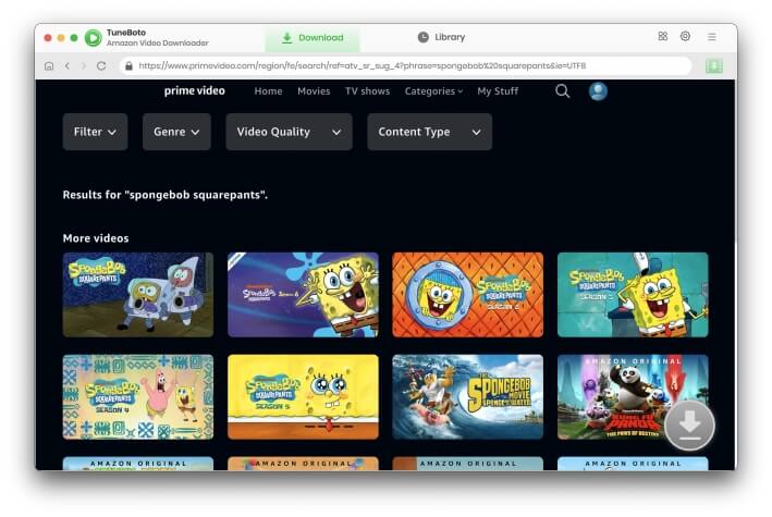 Tuneboto Amazon Video Downloader 1.2.1 Mac 破解版 Amazon视频下载工具