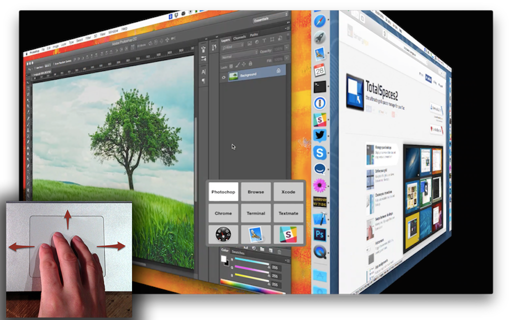 TotalSpaces 2.9.9 Mac 中文破解版 - Mac上优秀的网格式桌面管理工具