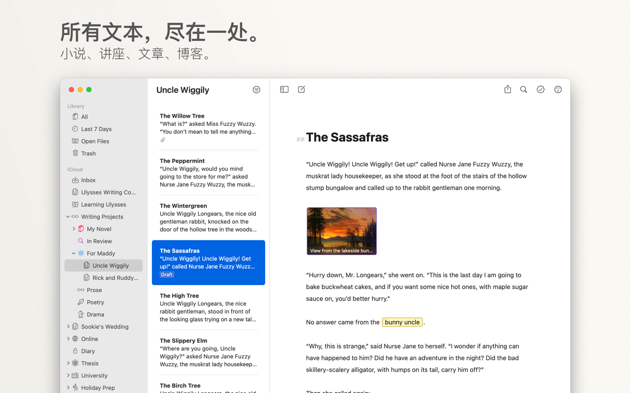 Ulysses 22.1 Mac 中文破解版 强大的Markdown写作工具