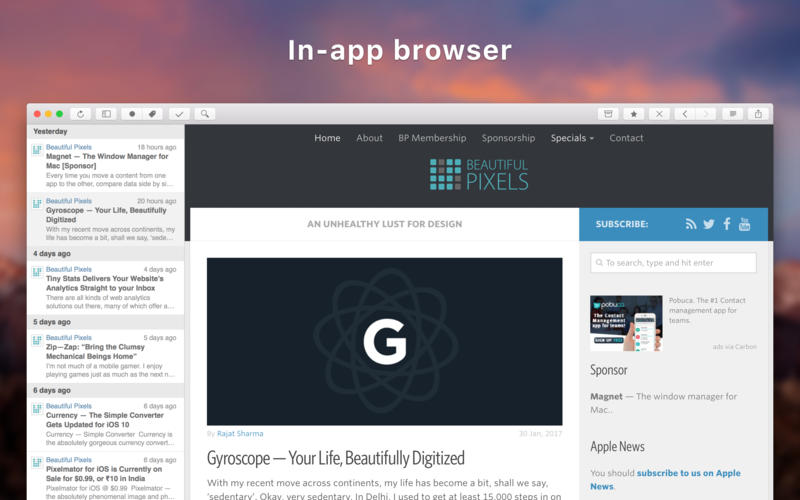 ReadKit 2.7.4 Mac 破解版 – Mac上优秀的稍后阅读和RSS客户端