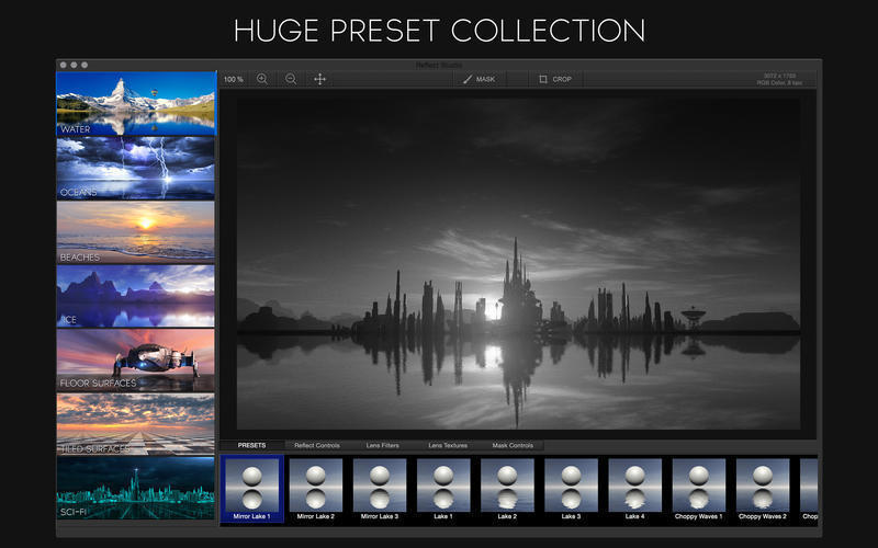 Reflect Studio 3.1 Mac 破解版 图片镜面倒影特效处理软件