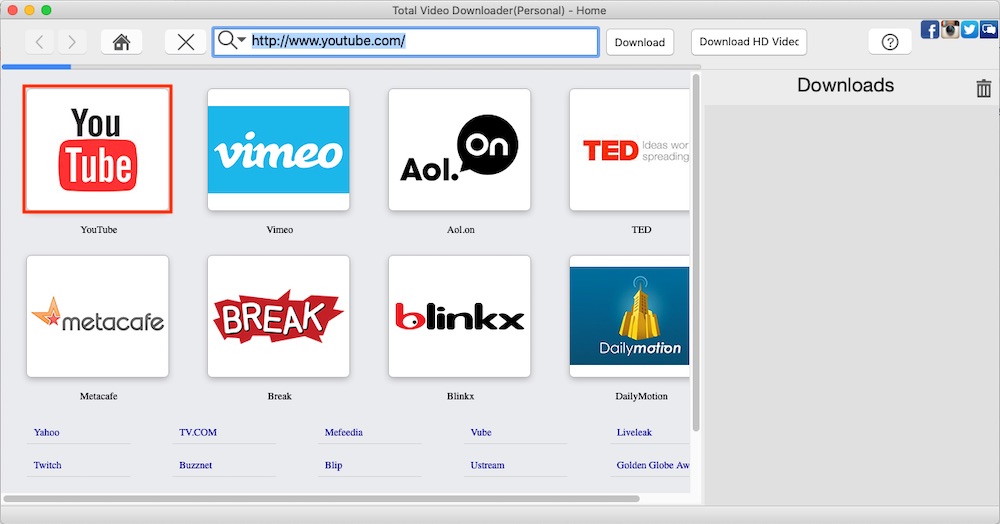 Total Video Downloader 2.4.5 Mac 破解版 最佳Mac视频下载器