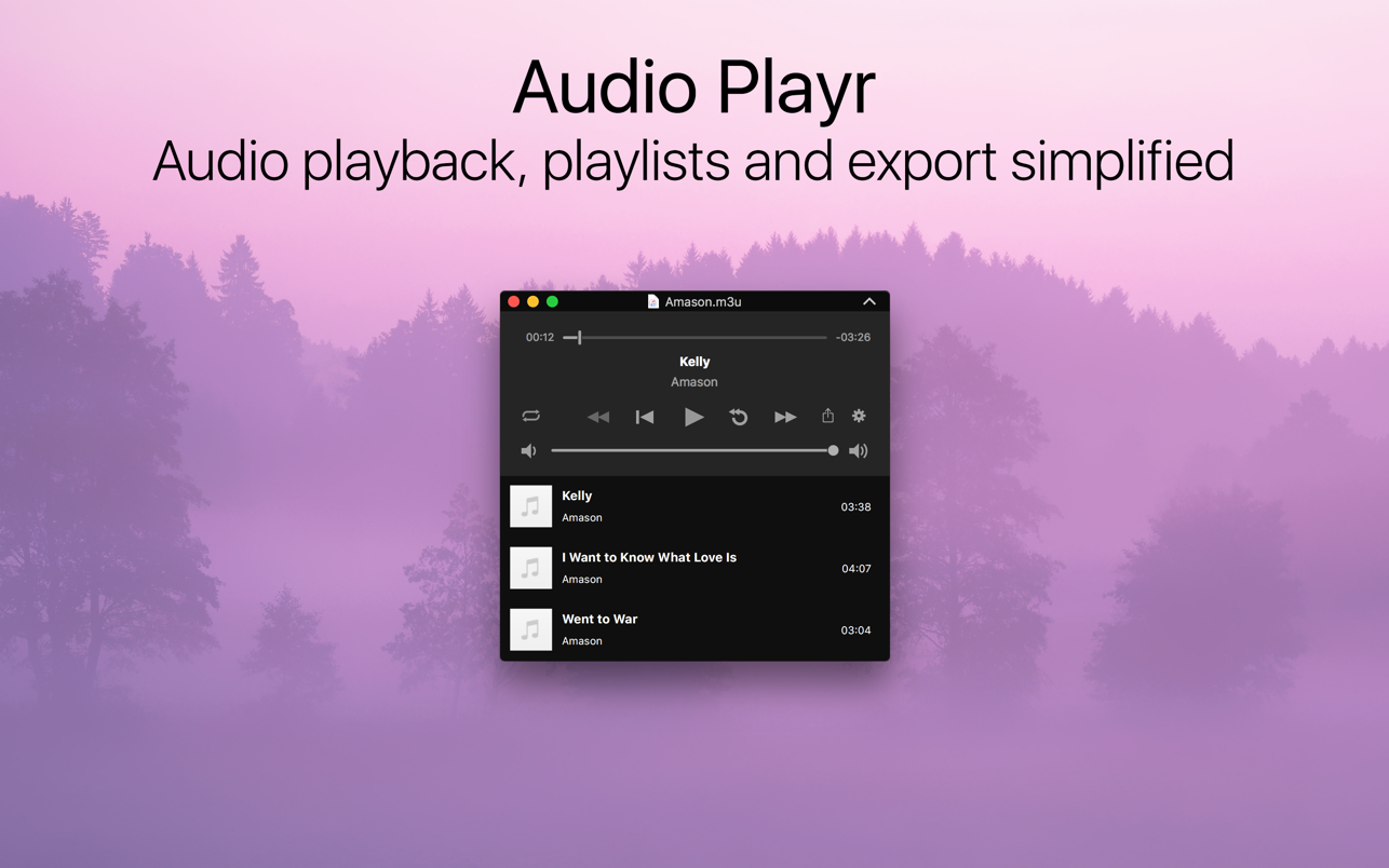 Audio Playr 2.3.1 Mac 破解版 音频播放与导出工具