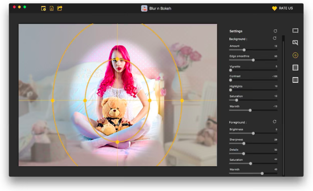 Blur n Bokeh 3.5(25) Mac 破解版 聚焦图像软件