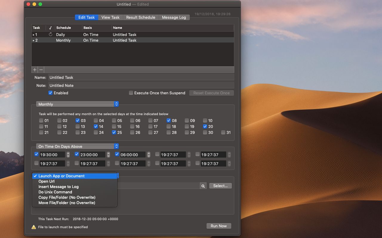 Cronette 1.9.1 Mac 破解版 定时执行任务管理应用