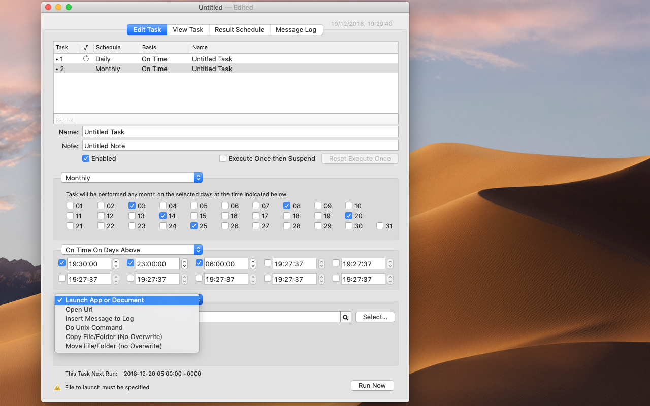 Cronette 1.9.1 Mac 破解版 定时执行任务管理应用