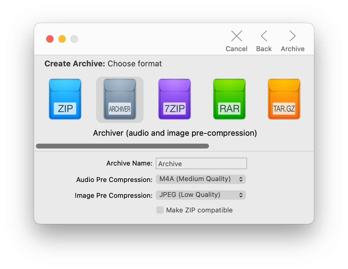 Archiver 4.0.0 Mac 破解版 Mac上强大的压缩解压缩工具