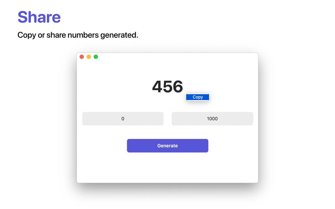 Range: Random Number Generator 3.0 Mac 破解版 随机数字生成工具