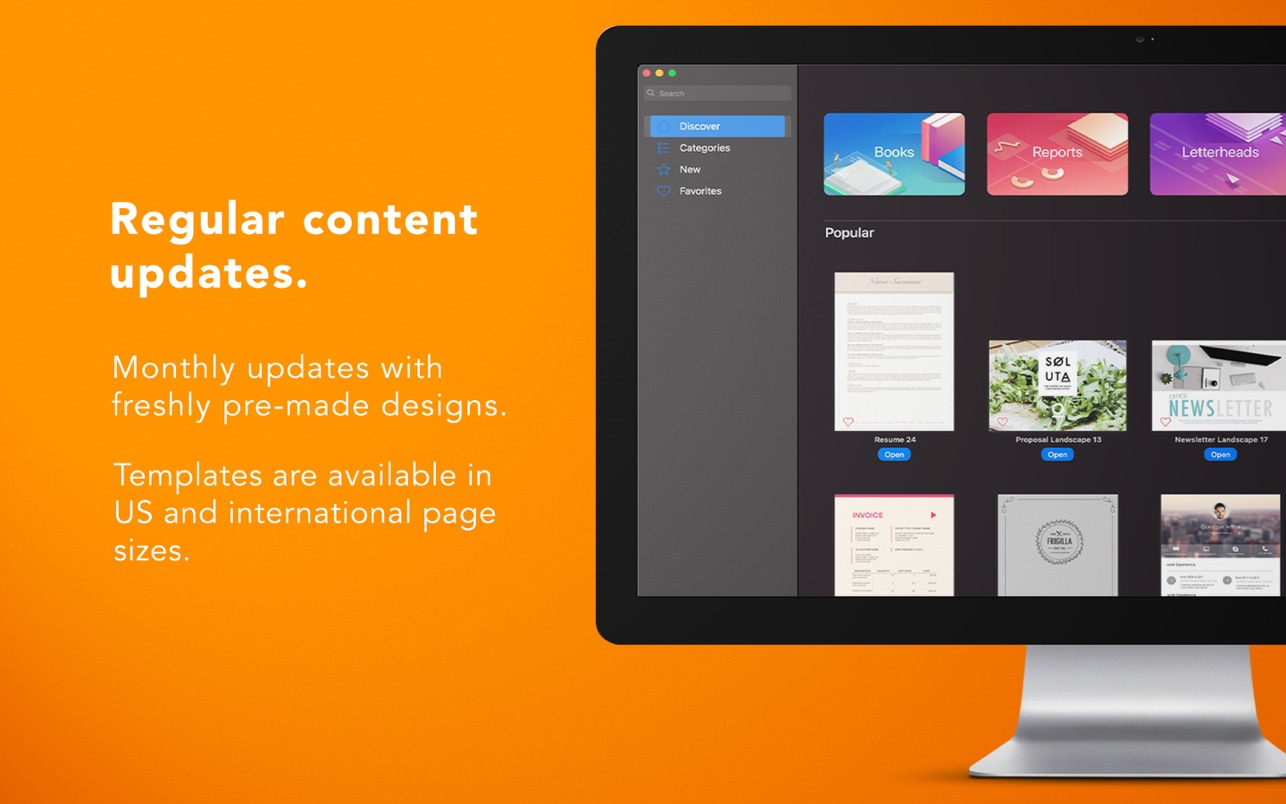 Templates for Pages DesiGN 7.1 Mac 破解版 Pages模板 传单,书籍,发票等。