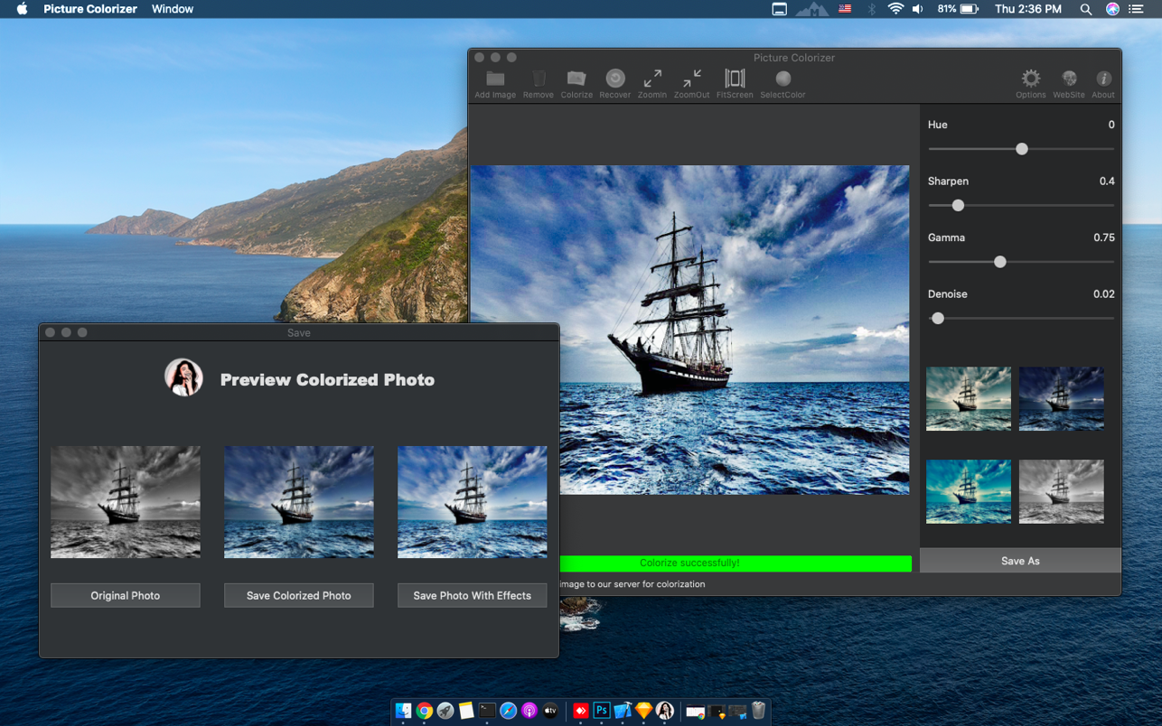 Picture Colorizer 2.0.2 Mac 破解版 AI自动照片着色工具